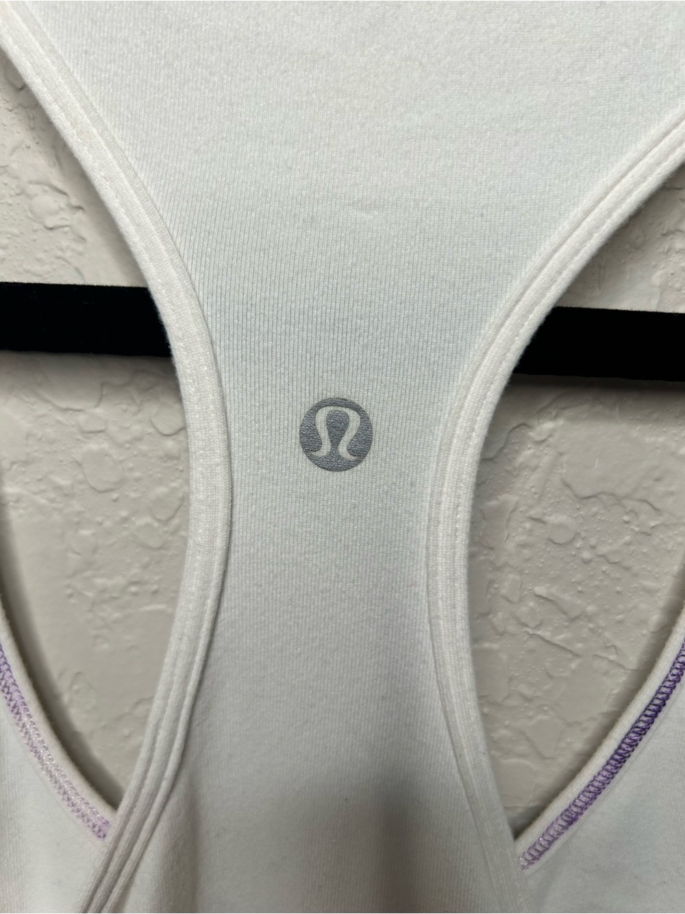 Lululemon White Racerback Ruffle Back Tank Top - Picture 4 of 9